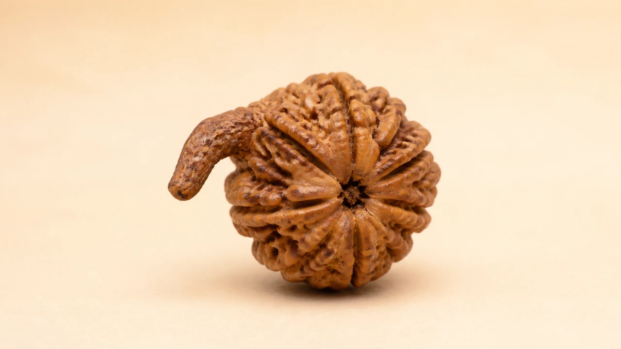 Symbolic AI-generated catalogue illustration of Ganesh Rudraksha